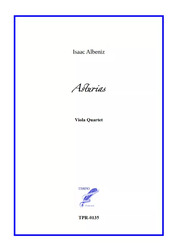 Asturias from Spanish Suite for Viola Quartet (Albeniz)