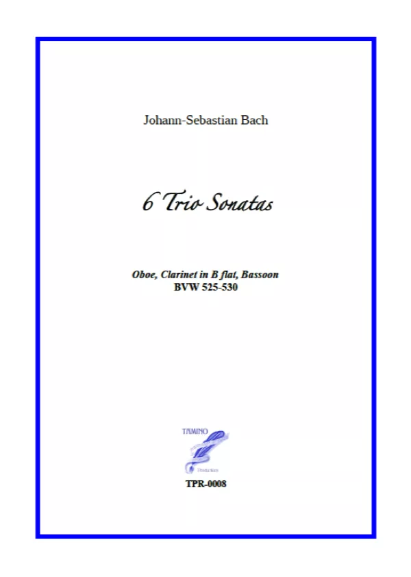 Complete Trio Sonatas for Oboe, Clarinet, Bassoon (Bach)