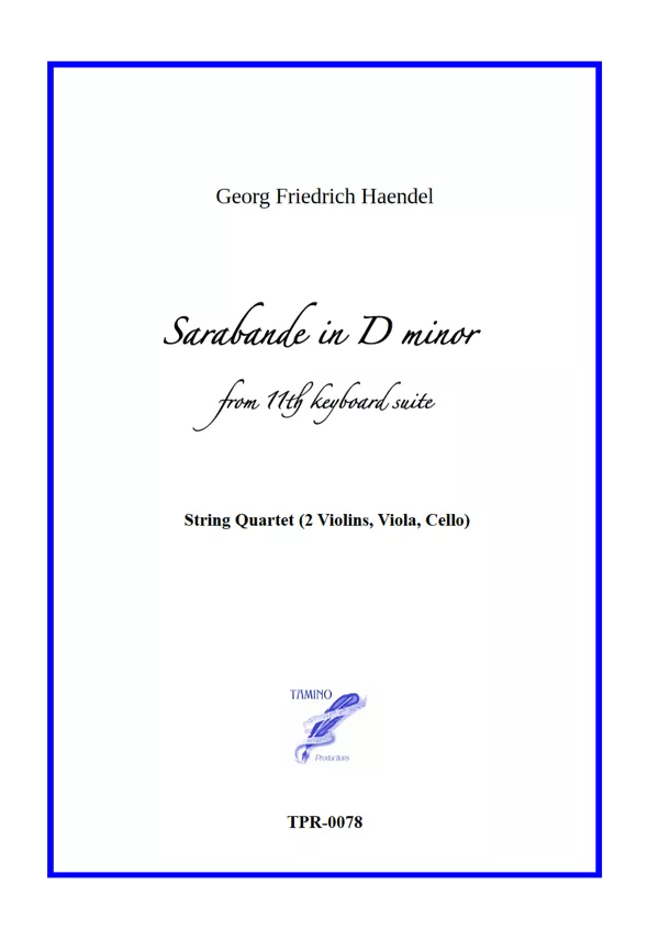 Sarabande in D minor for String Quartet (Haendel)